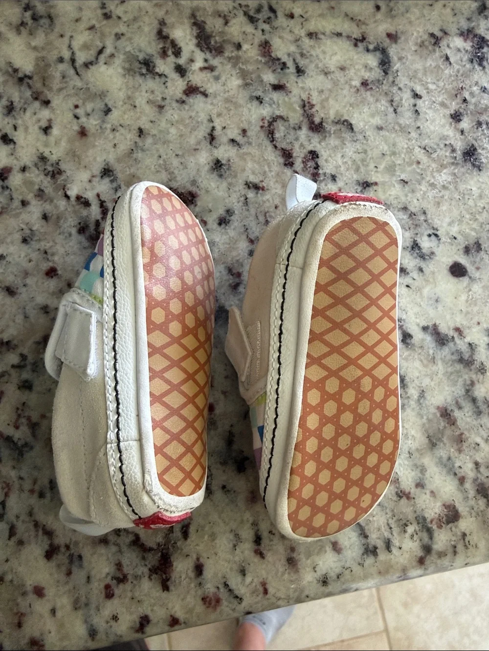 Vans Baby Rainbow Checkerboard Slip-On Sneakers - Rainbow